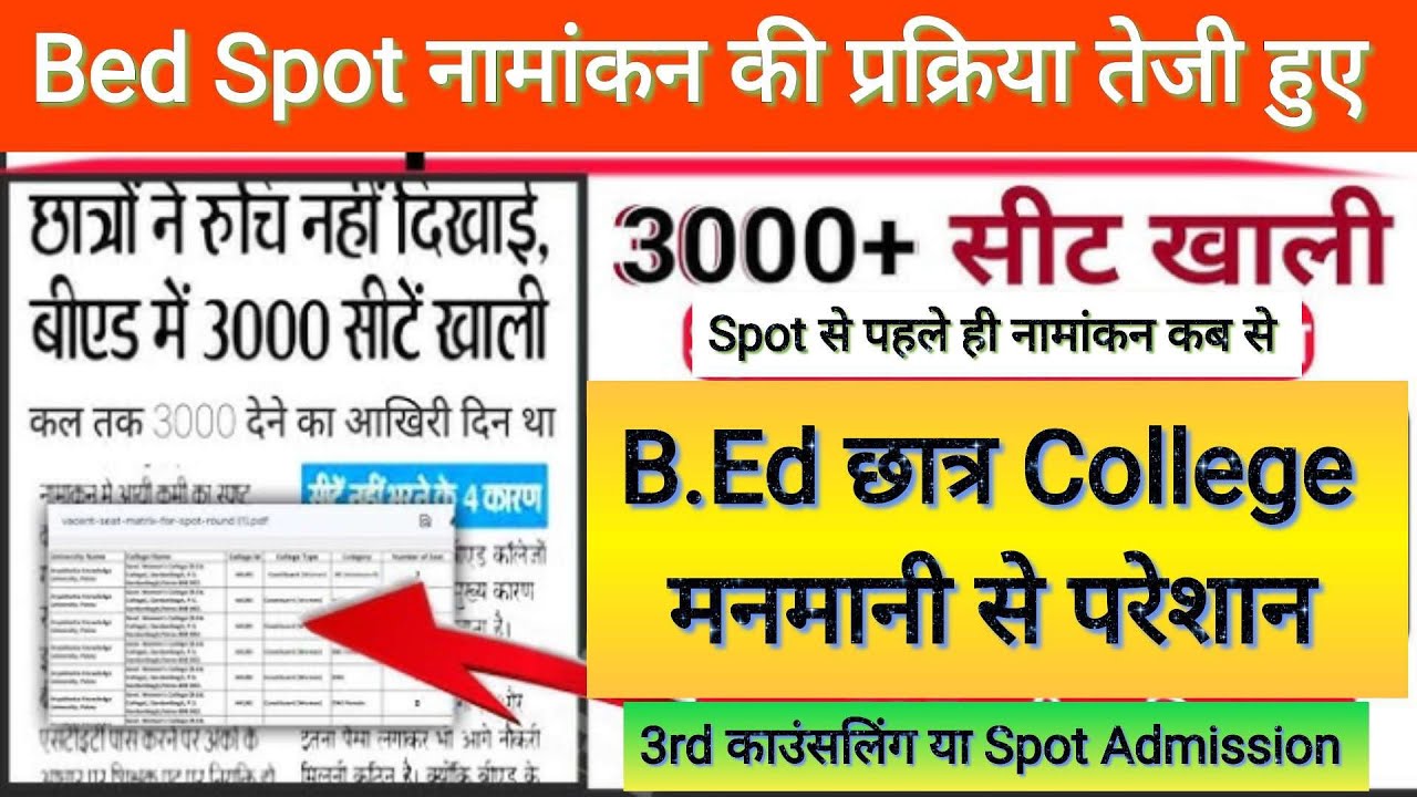 Bihar bed spot admission 2025 bed spot admission 2025 LNMU  bed spot admission 2025 b.Ed news 2025