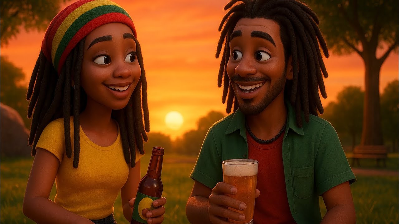 “Reggae Love Vibes | Chill Sunset Pixar 3D Animation”