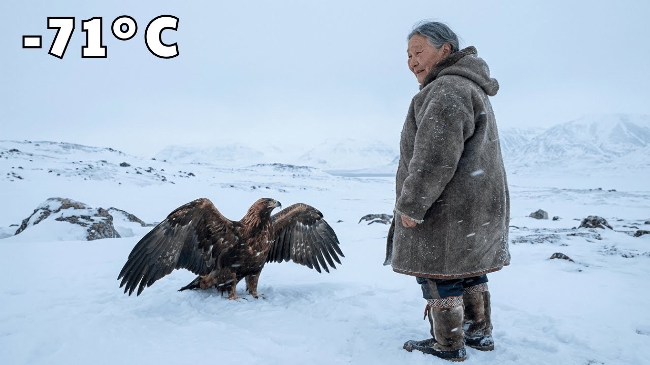 87-Year-Old Woman Rescues Frozen Golden Eagle In  -71°C Arctic Blizzard | Yakutia Life Stories