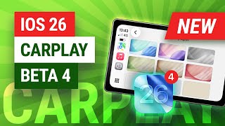 iOS 26 Beta 4 for Apple CarPlay - NEW Wallpapers!