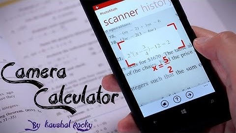 Solve Any MAthematical equation by Scanning with your ANDROID Quickly