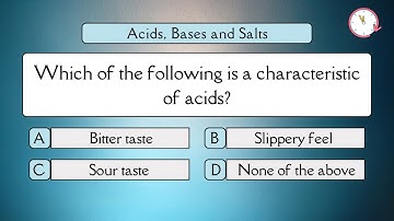 Acids, Bases & Salts Important MCQs | Chemistry Top 20 Quiz | All Competitive & Entry Level Exams.