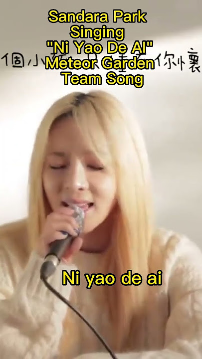 Sandara Park Singing Ni Yao De AI Meteor Garden #kpop #sandarapark #sandara #shorts #viral #trending