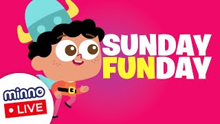 🔴  Kids Bible Shows for Church Sunday! - Minno's Sunday FUNday (2/12/23) | Bible Stories for Kids screenshot 2