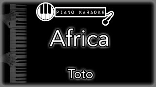 Africa - Toto - Piano Karaoke Instrumental