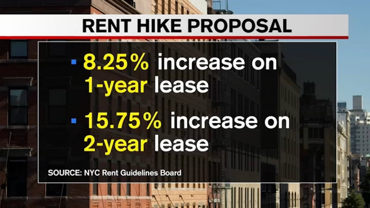 Rent Guidelines Board to vote on increase range for NYC apartments