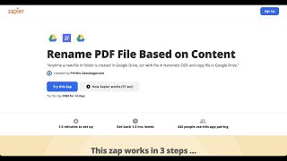 Rename PDF Files based on Content Automatically using this Zap (Updated)