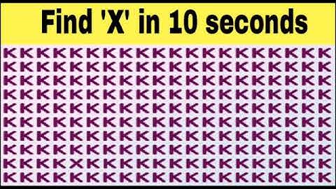 Find the hidden letter || Brain test || Intelligence test || IQ test || Find the odd number