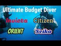 Ultimate Budget Diver Lineup | Invicta Pro Diver | Citizen Promaster | Orient Mako | Seiko SKX