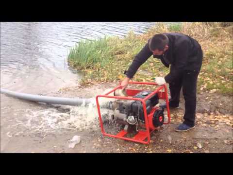 Запускаем мотопомпу