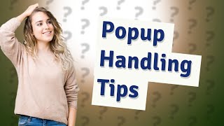 How to handle unexpected popup in Selenium?