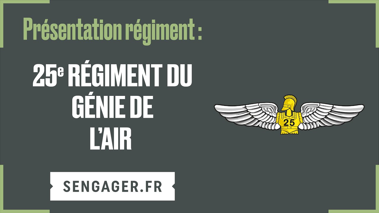 Présentation du 25ème Régiment du génie de l'air - YouTube