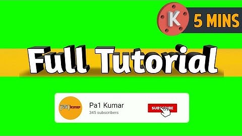 How to Make Subscribe Bell Icon Intro Animation in Any Android Device in 5 minutes ~ Pa1 kumar