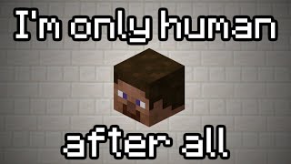 Human but every line is a Minecraft item