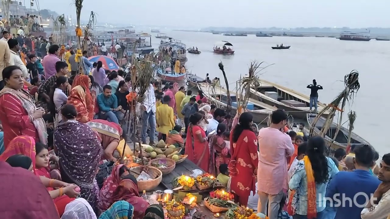 Varanasi: Chhath Puja celebration at Dashashwamedh Ghat 2025.: