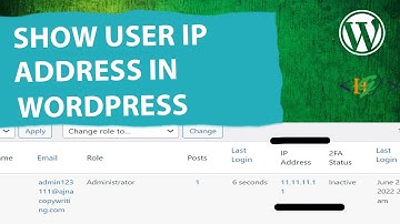How To Display A User IP Address In WordPress User Section