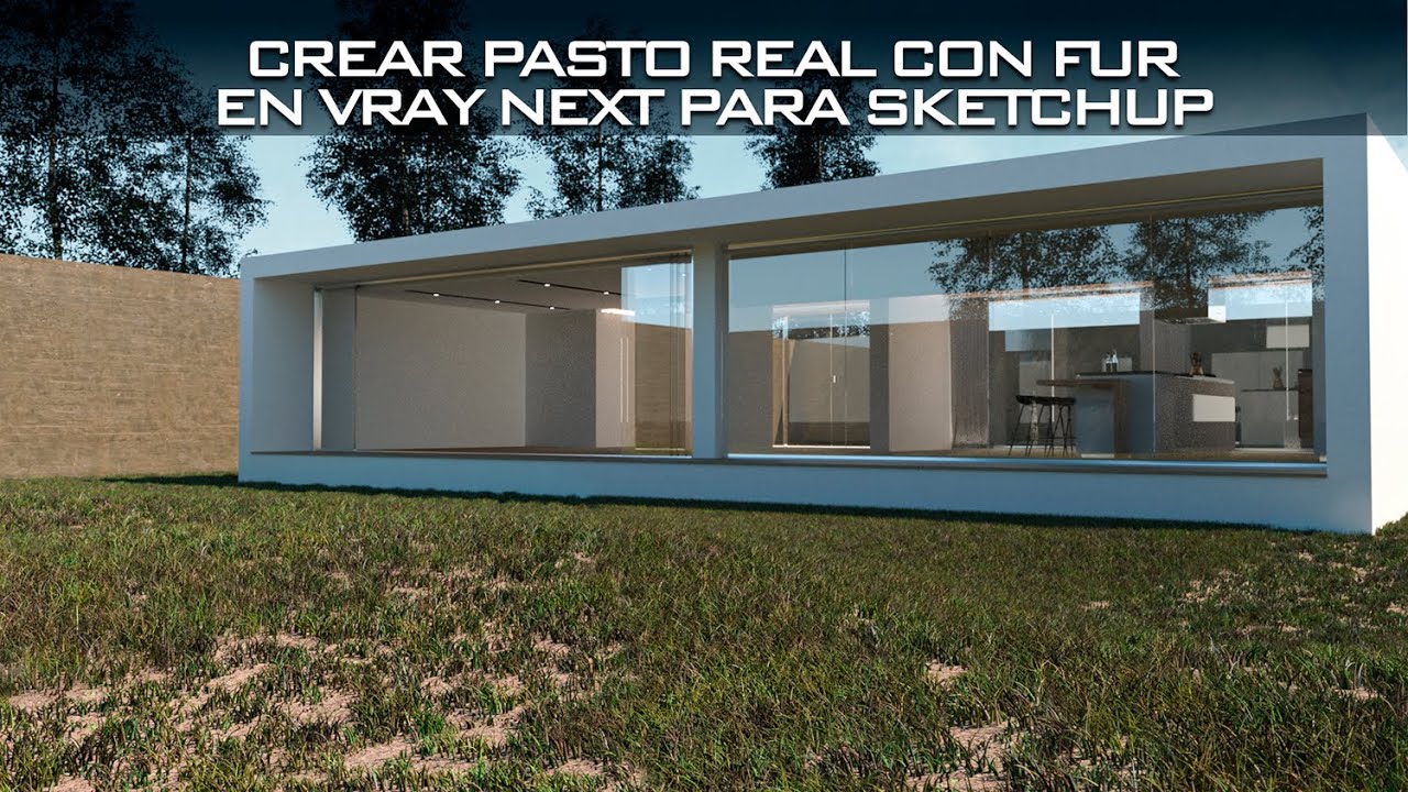 Pasto Rvt CREAR PASTOS REALES EN VRAY NEXT Y SKETCHUP - YouTube