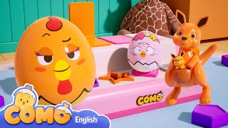 Como | Pop Up Animal Play B | Learn colors and words | Cartoon video for kids