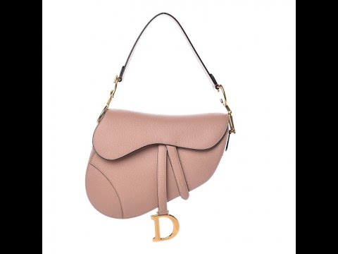 DIOR BLUSH SADDLE BAG UNBOXING - YouTube