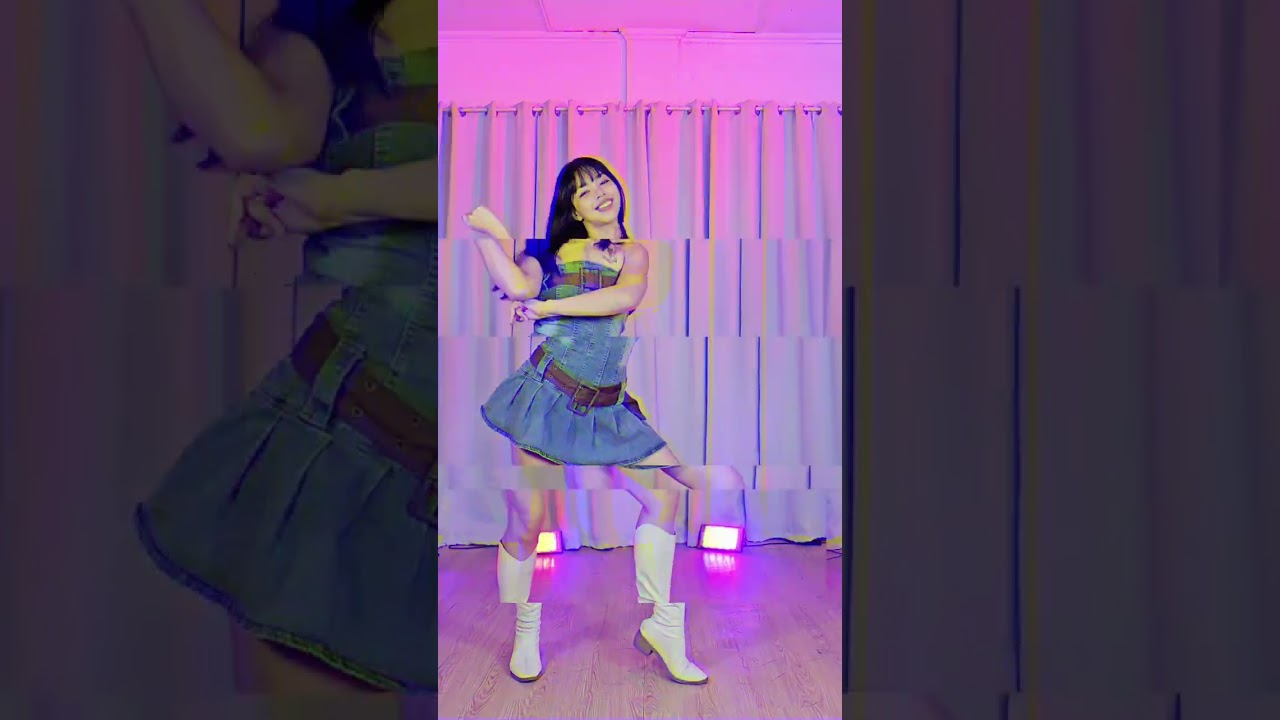 Blue Large Belt Denim Tube Dress | Shuhua - (G)I-DLE - Fashion Chingu