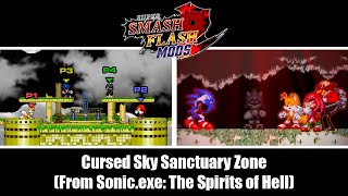 Sonic.exe at Green Hill Zone SSF2 MOD 