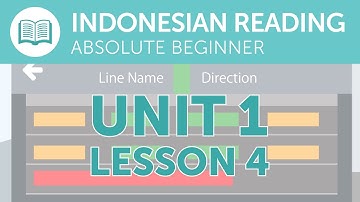 Indonesian Reading for Absolute Beginners - An Indonesian Notice at the Station
