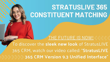 StratusLIVE 365 Constituent Matching