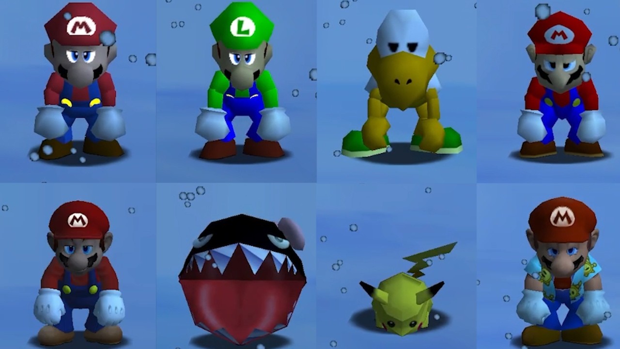 All Characters defeated by Special Snow in Super Mario 64