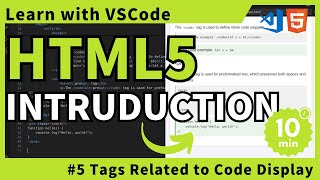 [Learn with VSCode] HTML for Beginners #5 Tags Related to Code Display, Quotations, and Lists