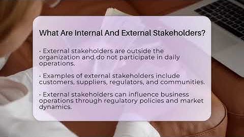 What Are Internal And External Stakeholders? - AssetsandOpportunity.org