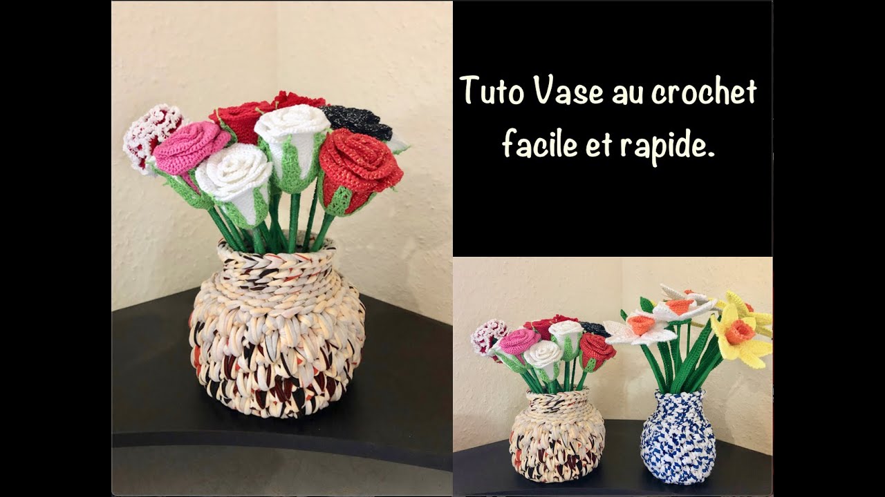 Vase au crochet @Alextitia Tuto Crochet