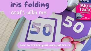 🟪How to Create your own Iris Folding Patterns for Beginners - Step by Step Guide #IrisFolding