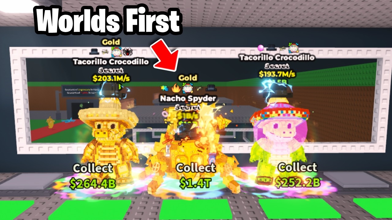 I Got WORLDS FIRST LIMITED Nacho Spyder In Roblox Steal a Brainrot..