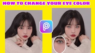 HOW TO CHANGE YOUR EYE COLOR USING PICS ART | Easy tutorial | Philippines screenshot 5