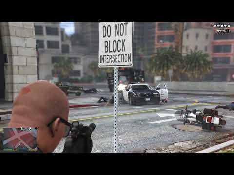 GTA 5 - Ten Cent Theater Ballas Shootout + Ten Star Escape