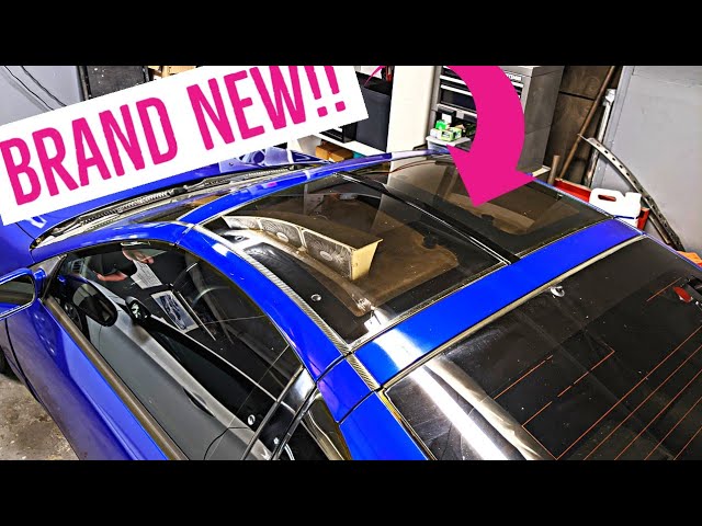 300zx Twin Turbo T-Top Latch Bar Install! Headliner removal - YouTube