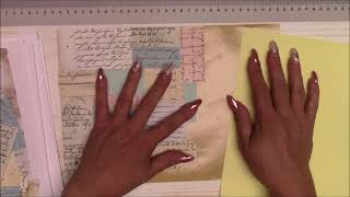 Craft with me - collage with Kraft sticky paper