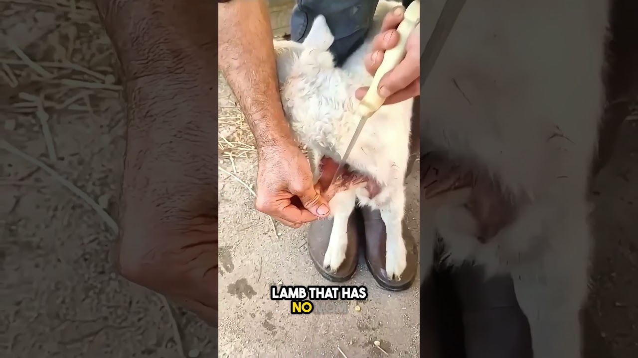 ⁣amazing! this is how a lamb finds its new mom❤️ #shorts