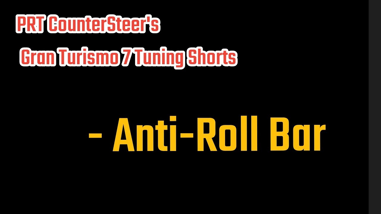 AntiRoll Bar, GT7 Tuning Shorts YouTube