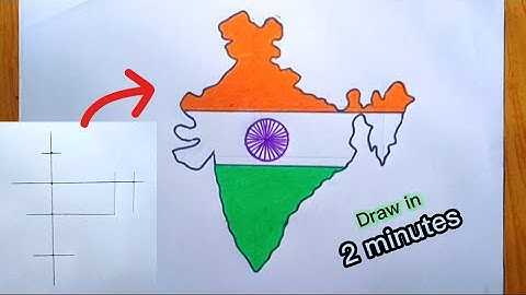 How to draw india map easy || India map drawing || indian map drawing easy trick ||