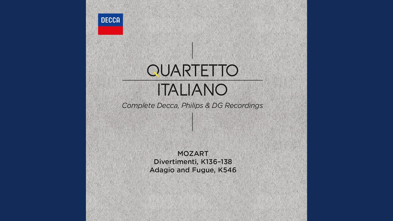 Mozart: Divertimento in D Major, K. 136/125a: II. Andante - YouTube