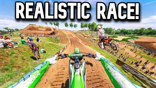 I DID A REALISTIC PRO RACE IN MX BIKES! screenshot 4