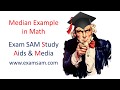 Median example in math (no math formula needed)