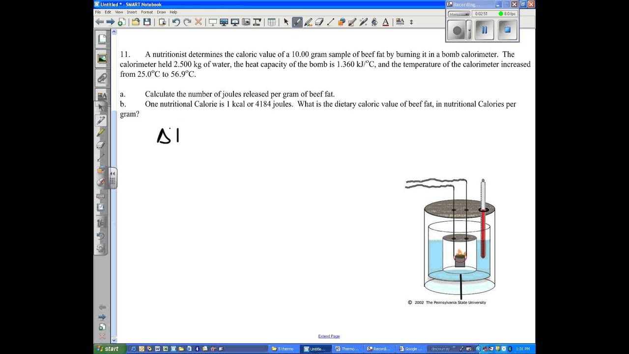 bomb calorimetry YouTube