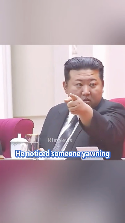 He noticed someone yawning #kimjongun #northkorea #shorts
