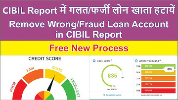 How to Free Remove Wrong or Fraud Loan Account in CIBIL Report or Credit Score | Shashi Knowledge