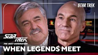 Two Legends Share A Drink Star Trek: The Next Generation