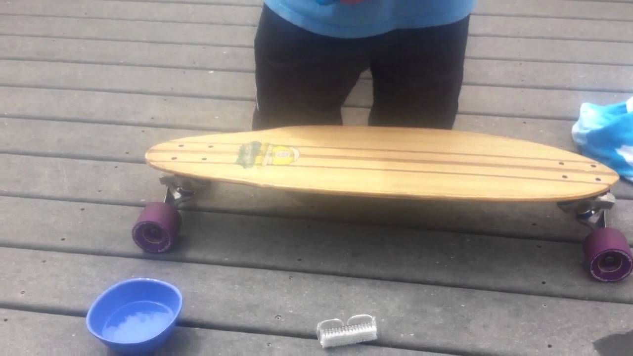 How to Clean the Grip Tape on Your Longboard - YouTube