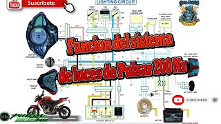 Diagrama de luces pulsar Ns 200.