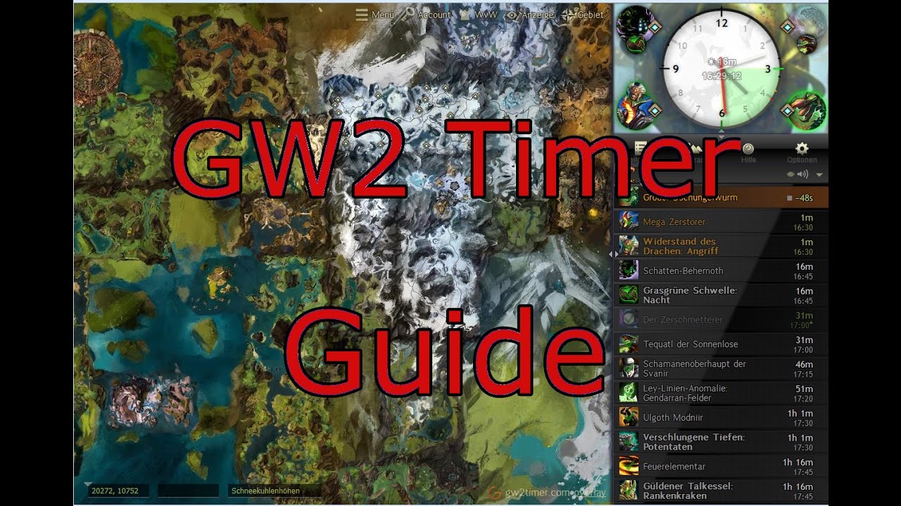 GW2 Timer Guide Für Event & Bosszeiten Bellum YouTube